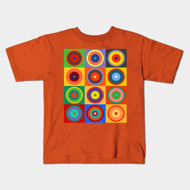 Op Art #5 Kandinsky Kids T-Shirt by RockettGraph1cs